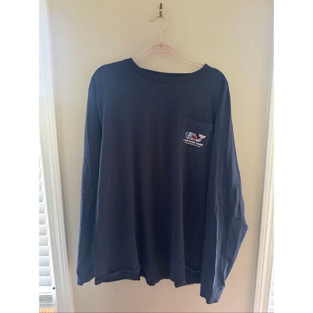 Vineyard Vines Boston Race Day 2021 Long Sleeve Tshirt Men's 2XL Cotton